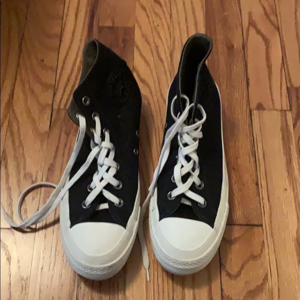 High top Chuck Taylor’s with platform